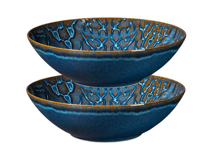 MÄSER Schüssel-Set 2-tlg. Trad. Tiles blau Steinzeug D 24 cm 2 Stk - Schüssel-Set 2-tlg.