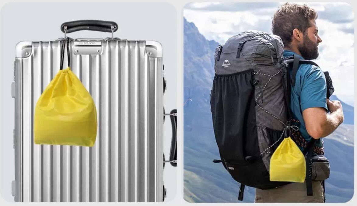 INF Oreiller de voyage gonflable pliable rafraîchissant – Support ergonomique 360°, nylon, gonflage rapide Gris