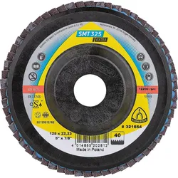 Lamellenschleifteller KLINGSPOR K40, 115x22,23mm gerade