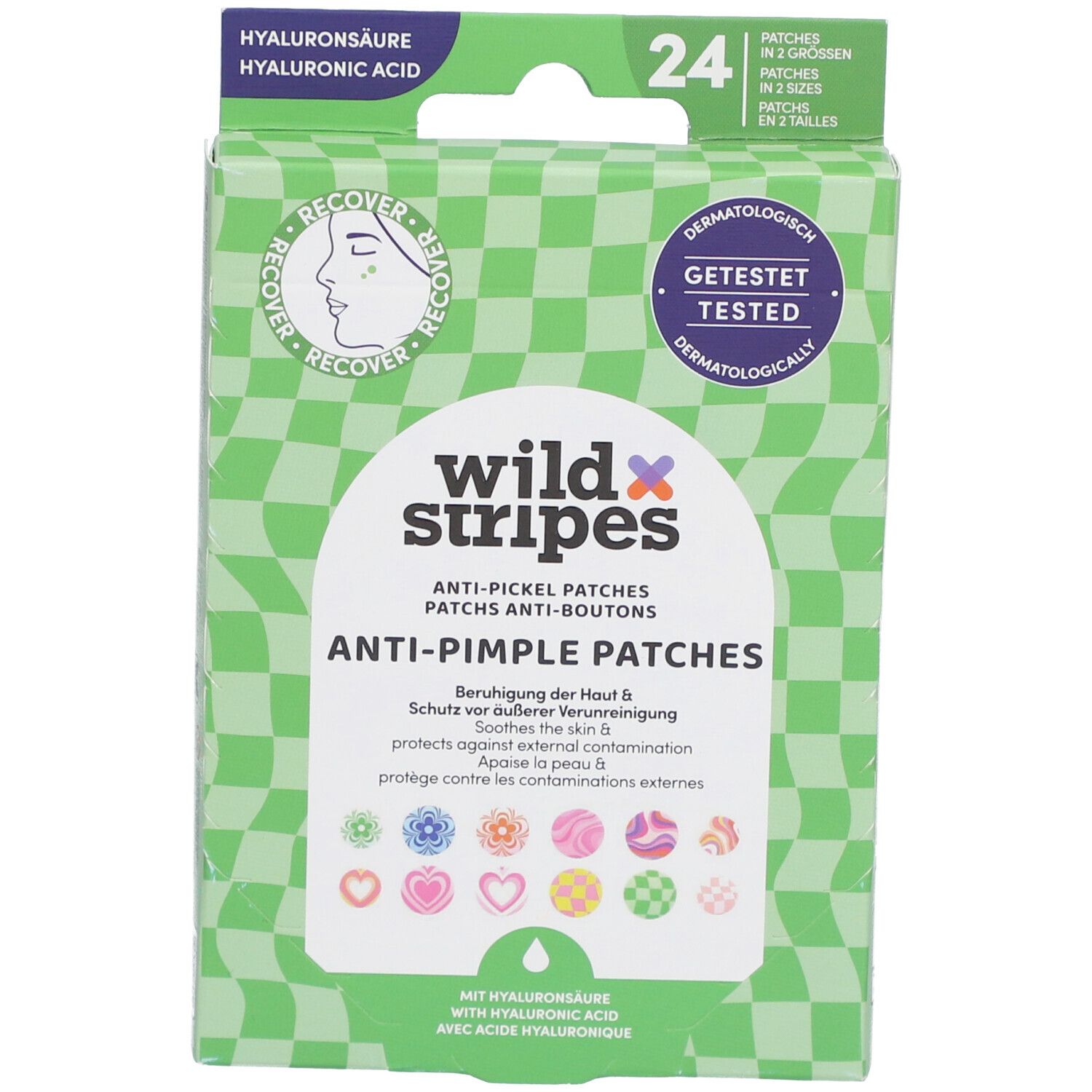 Wild Stripes Anti-Pickel Patches Groovy Recover 24 St Pflaster