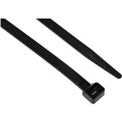 RS PRO, Cable Tie 380x7.6 Black UV resistant (Kunststoffkabelbinder, 380 mm, 100 Stk.)