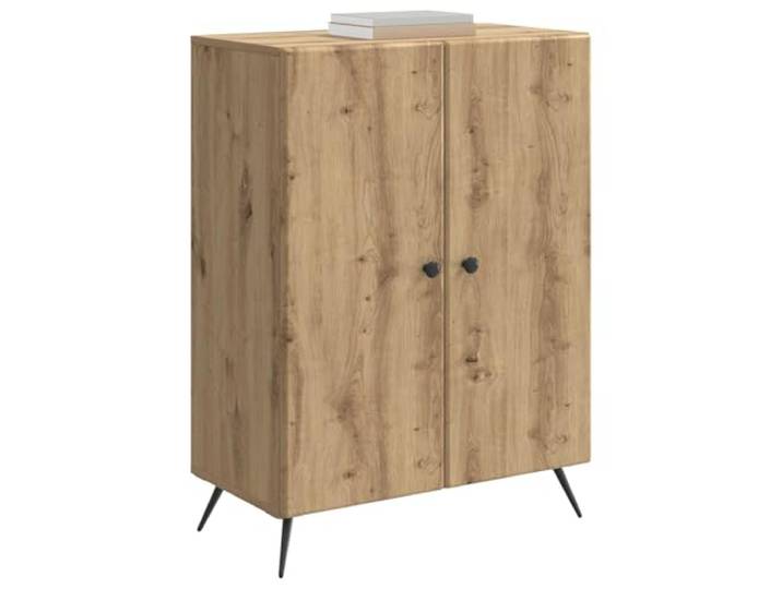 KTHLBRH Sideboard Eiche Handwerk 66 x 34,5 x 90 cm Technisches Holz, 2 Einlegeböden, 2 Türen, 60 kg Tragkraft, Montage erforderlich