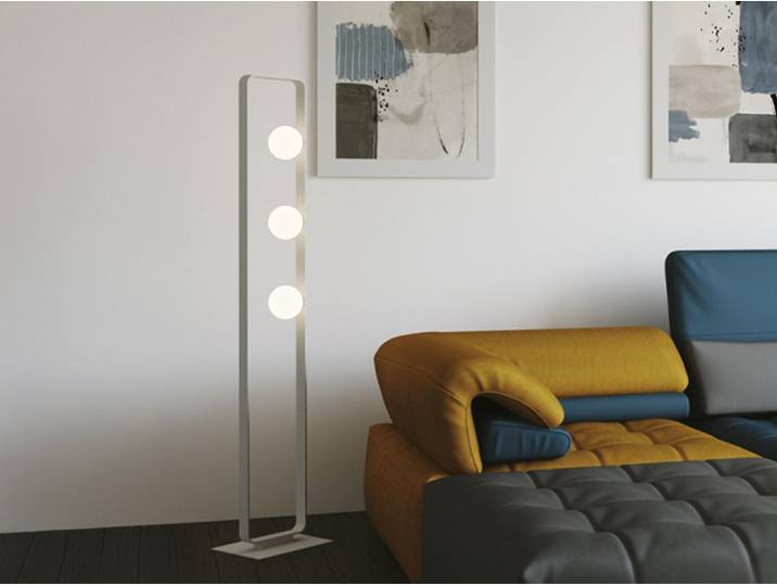 LUCE Design Roxy Stehleuchte 3fach G9 Weiß
