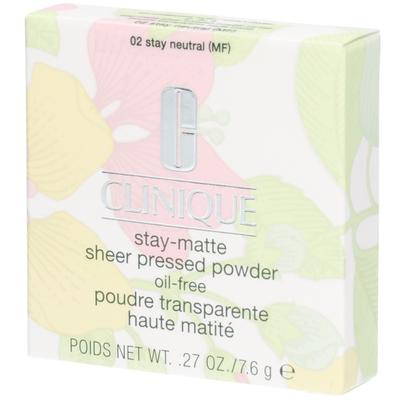 Clinique Stay-Matte St Matte Pr Pwdr-Stay Ne 7.6Gm/.27Oz 7,6 g Puder