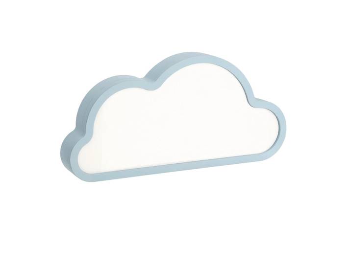 Kindertischleuchte Cloud, Blau, Kunststoff, 3.5x15x31 cm, RoHS, Europäischer Sicherheitsstandard, einfach zu transportieren, Lampen & Leuchten, Innenbeleuchtung, Kinderzimmerlampen, Kindertischleuchten