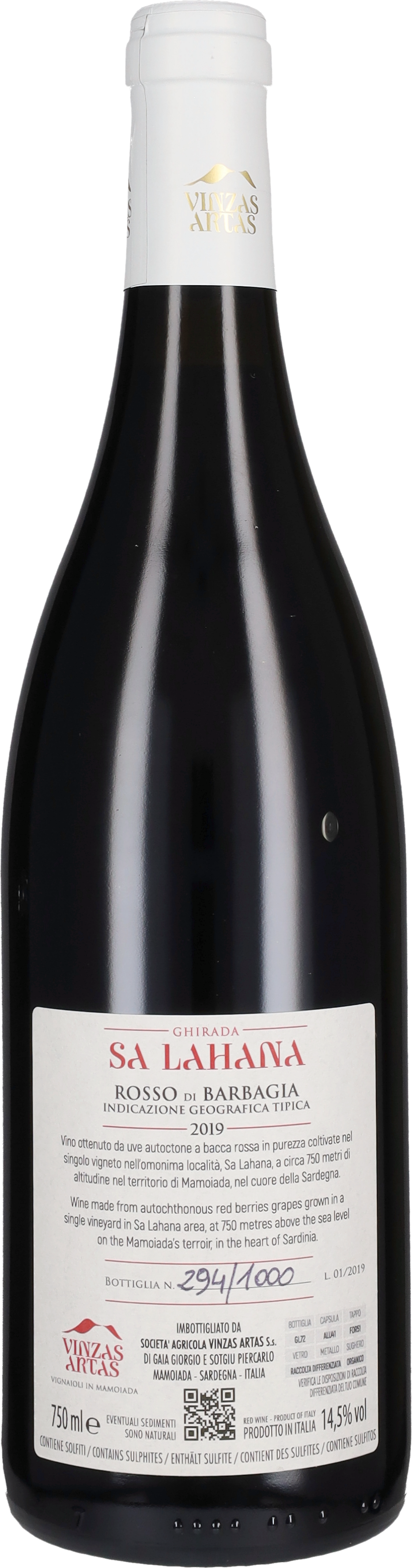 Cannonau 'Ghirada Sa Lahana' Vinzas Artas 2019