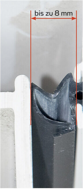 ELLEN Joint de rénovation Profil 4246, 6111178 à clipser Silicone, noir ; Elton (WZE4246MU)