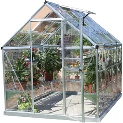 Palram - Canopia   Harmony 2.5 x 1.9 Gewächshaus, silber, klar