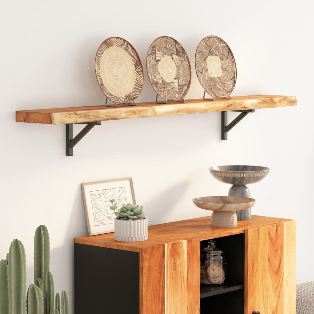 Alpen Home Shammi Floating Shelf Brown 2.5cm H x 140cm W x 20cm D