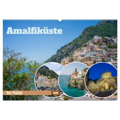 Amalfiküste - Der Planer (Wandkalender 2026 DIN A2 quer), CALVENDO Monatskalender