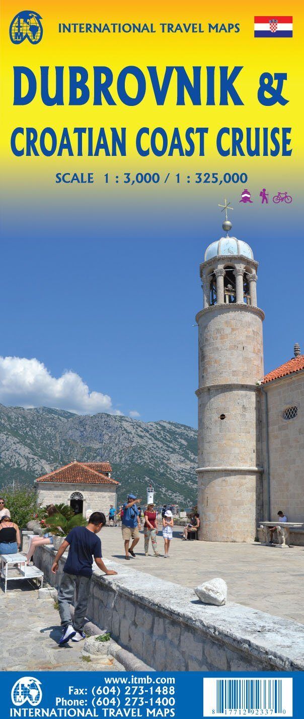 Carte de voyage - Côte croate et Plan de Dubrovnik   ITM
