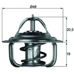 Thermostat Kühlmittel MAHLE TX 1 83D für Wartburg Barkas Chrysler Dodge 353 300M