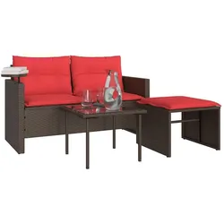 vidaXL, Gartenlounge, Gartensofa-Set
