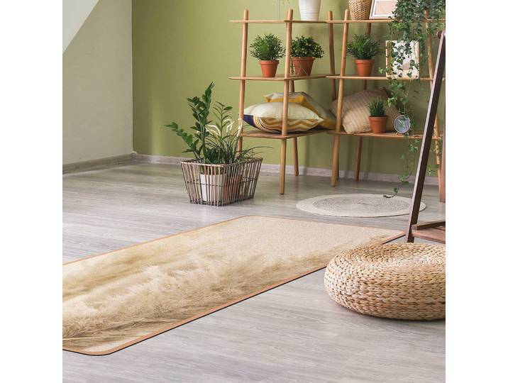 Läufer/Yogamatte Flauschiges Pampasgras 183 x 61cm Beige