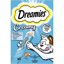 Dreamies Creamy mit Lachs Multipack 11x40 g