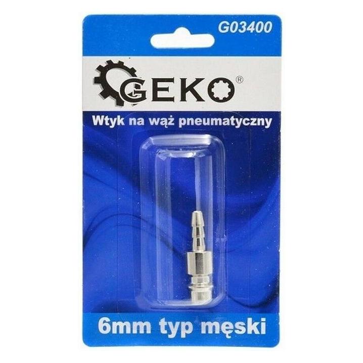 GEKO Verlängerung für Pneumatikschlauch 6 mm männlich (Kupplung) (24843581)