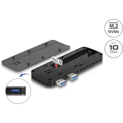 DELOCK USB 3.2 Gen 2 Gehäuse für PlayStation 5 M.2 NVMe Slot