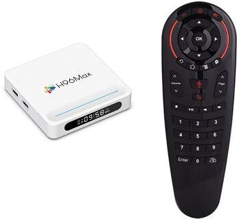 LightInthebox H96 Max Android TV Box 4128G, 8K Ultra HD Smart Streaming Media Player with Google Assistant Voice Remote, Support Netflix, YouTube, Prime Video, Google Play Store, Dual WiFi 2.4G/5G Bluetooth TV Box