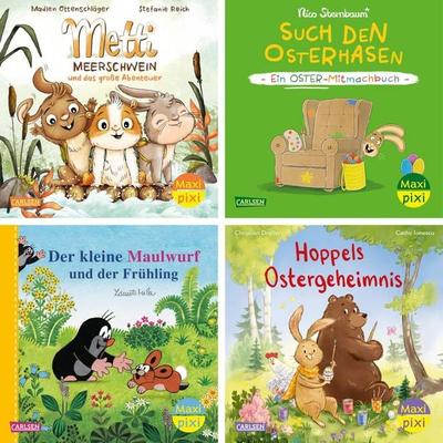 Maxi-Pixi-4er-Set 124: Der Frühling ist da! (4x1 Exemplar), Set von , Carlsen, 978-3-551-03088-7
