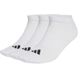 adidas Cushioned Essentials Low Cut Socken gepolstert, 3 Paar weiß/schwarz - XL