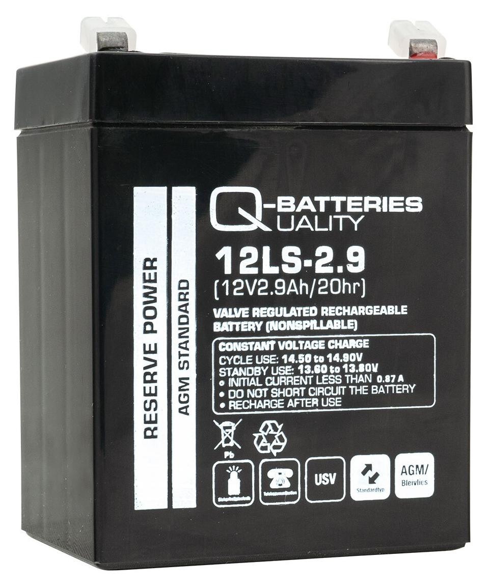 Q-Batteries 12LS-2.9 AGM VRLA Loodaccu 12V 2,9Ah