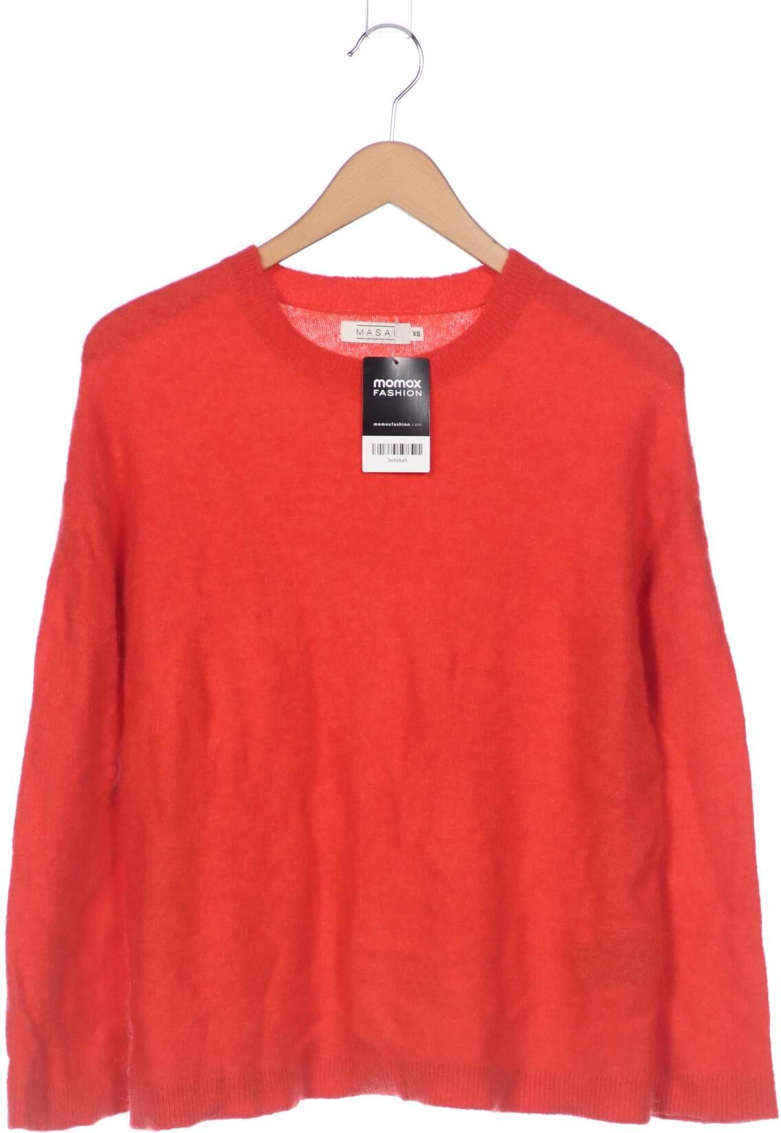 The Masai Clothing Company Damen Pullover, Rot, Gr. XS, Elasthan / Synthetik / Mohair / Wolle - Second Hand