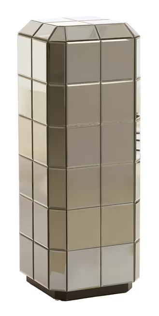 Light & Living Zuil Luciano Glas, Bruin, Hoogte: 100 cm