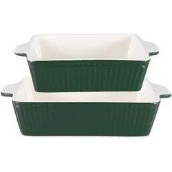 GreenGate Auflaufformen 2er-Set klein Alice, pinewood green