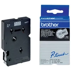 Brother Original P-Touch Farbband schwarz auf transparent (TCM-91)