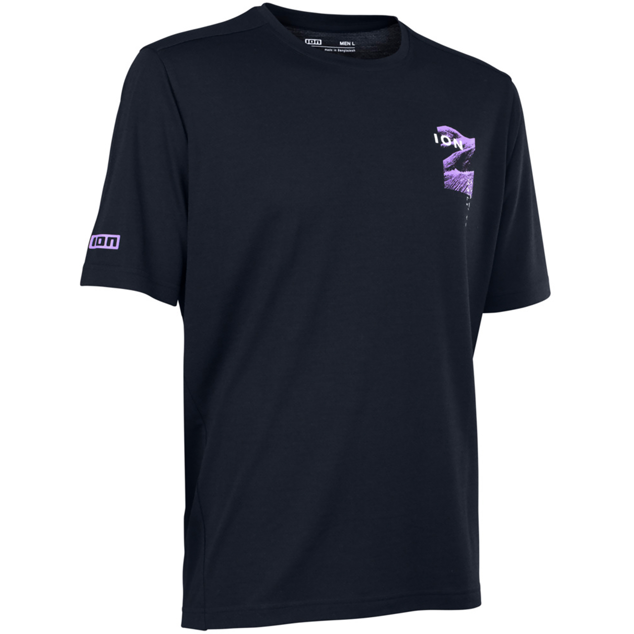 ION Ionic Merino Herren T-Shirts schwarz Größe L Mountainbike Widerstandsfähig Merinowolle