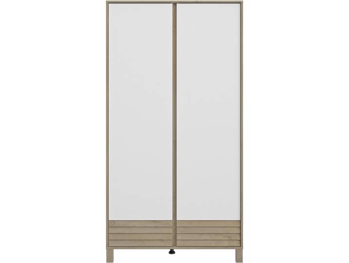 Schrank 2 Türen - Farbe: eiche hell - Material: Holzwerkstoff - 237