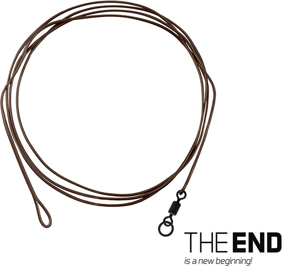 Bas de ligne Delphin THE END Aramid Leader / par 1 100 cm / 60lbs Silver, Gray, Black 100 cm / 60lbs