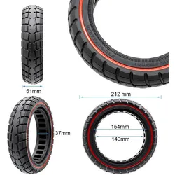 Ultraleichtes Vollgummirad Offroad 230x50 - rote Linie [Ewheel]