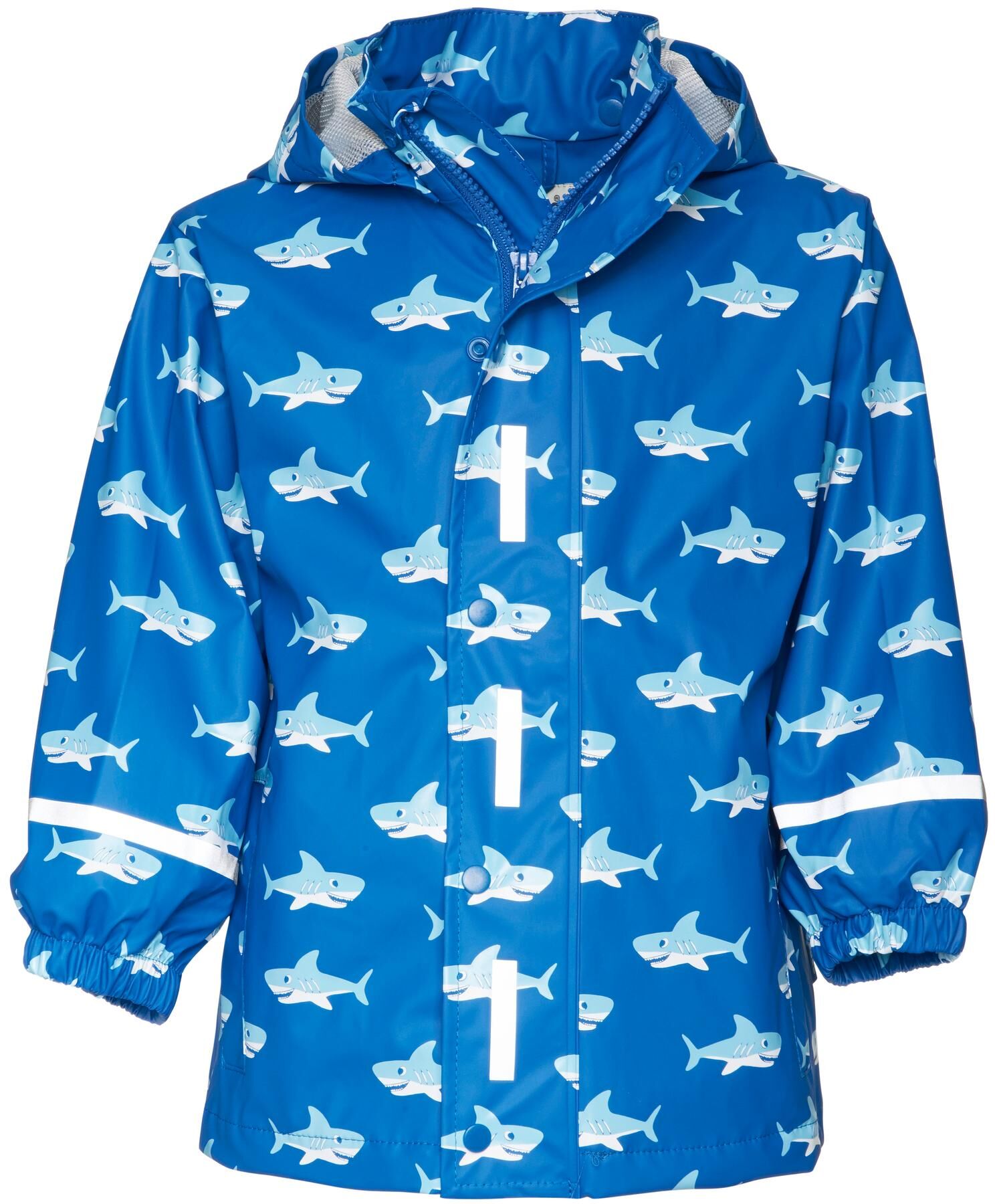 Regenanzug PLAYSHOES "Hai G", Kinder, blau, Obermaterial: 100% Kunststoff, Sportanzüge Regenanzug blau Einheitsgröße