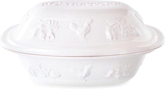 Rustico Keramische braadpan, 3 liter, wit