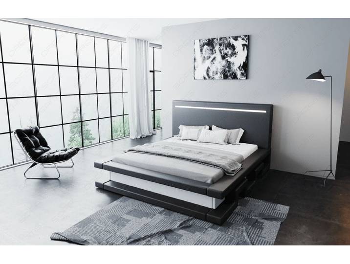 Wasserbett Faenza mit LED und stufigem Design