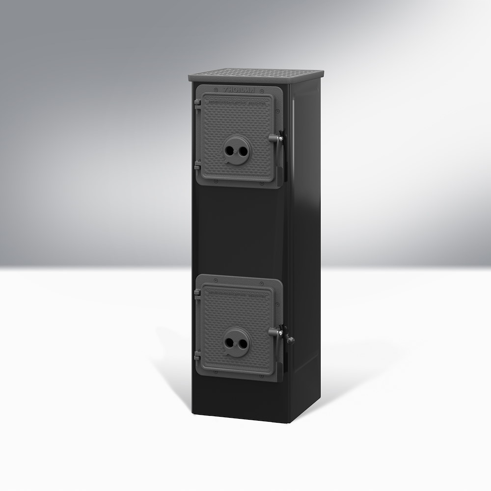 THORMAVYROBA Dauerbrandofen KERPENII 5,5kW H881xB288xT288mm, schwarz 16958281