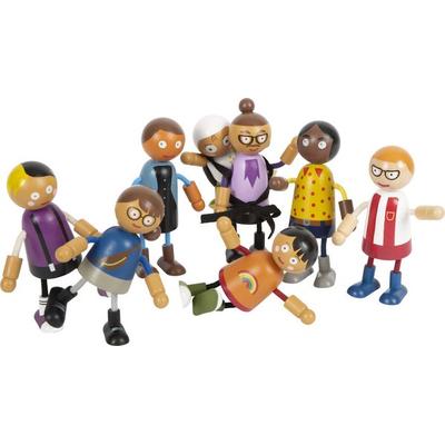 Biegepuppen-Familie mit Baby