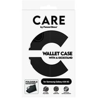 Wallet Case mit Kickstand, Handyhülle schwarz, Samsung Galaxy A36 5G