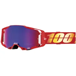 100% Armega Extra Cross BMX Brille Nuketown blau verspiegelt