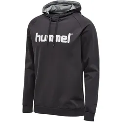 hummel GO Baumwoll Logo Hoodie Kinder asphalt 140