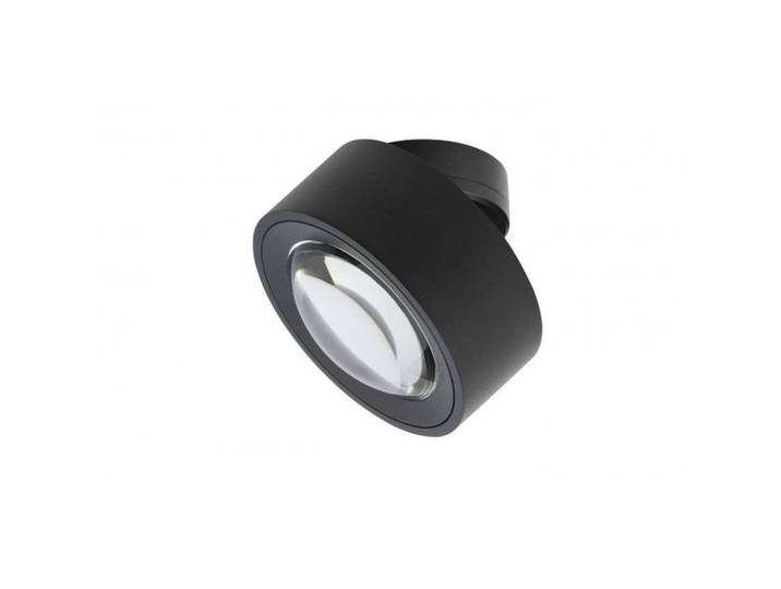 Easy Lens W120 Deckenspot, DTW, schwarz - Antidark - Wohnzimmer - Aluminium