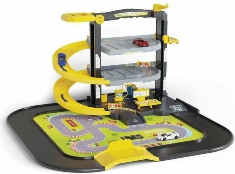 Smoby Majo Garage City Flex met 5 voertuigen