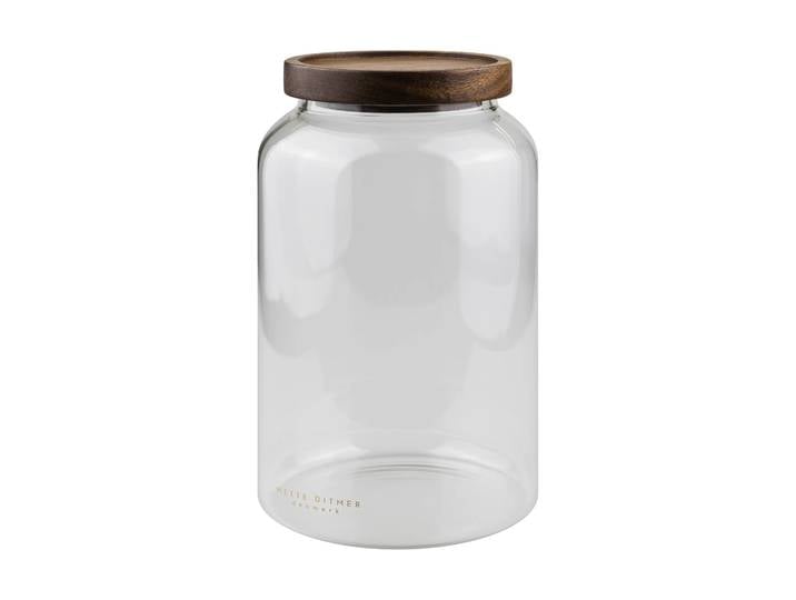 Mette Ditmer Bocal Luna avec couvercle large 20 cm Transparent
