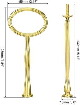 Unique 2 Set 3-Tier Cupcake Stand Hardware Handles, Cake Plate Stand