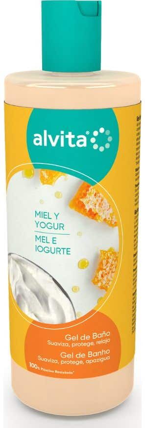 Alvita gel baño miel y yogur 750ml