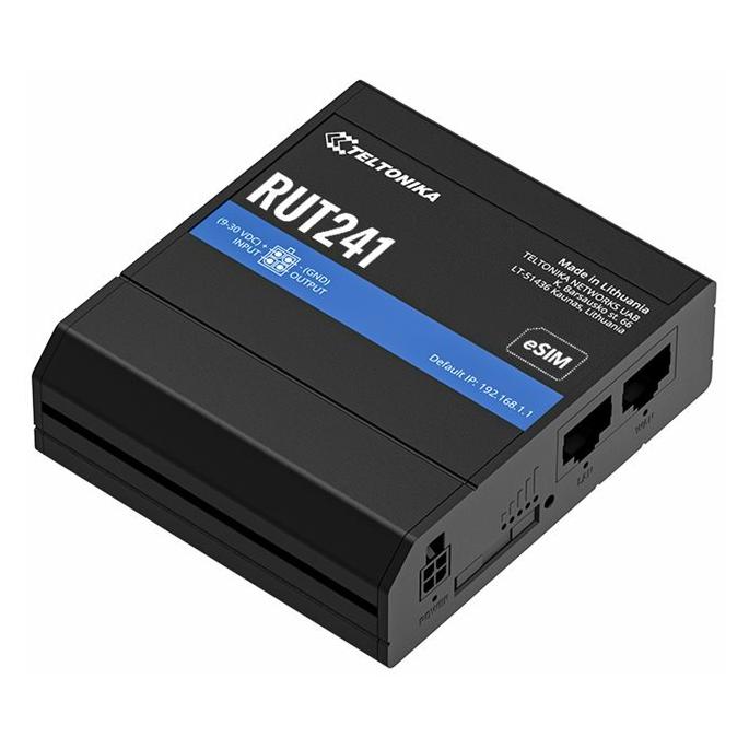 Teltonika RUT241 eSIM /LTE/3G/2G GLOBAL Router Universal PSU (RUT241233000)