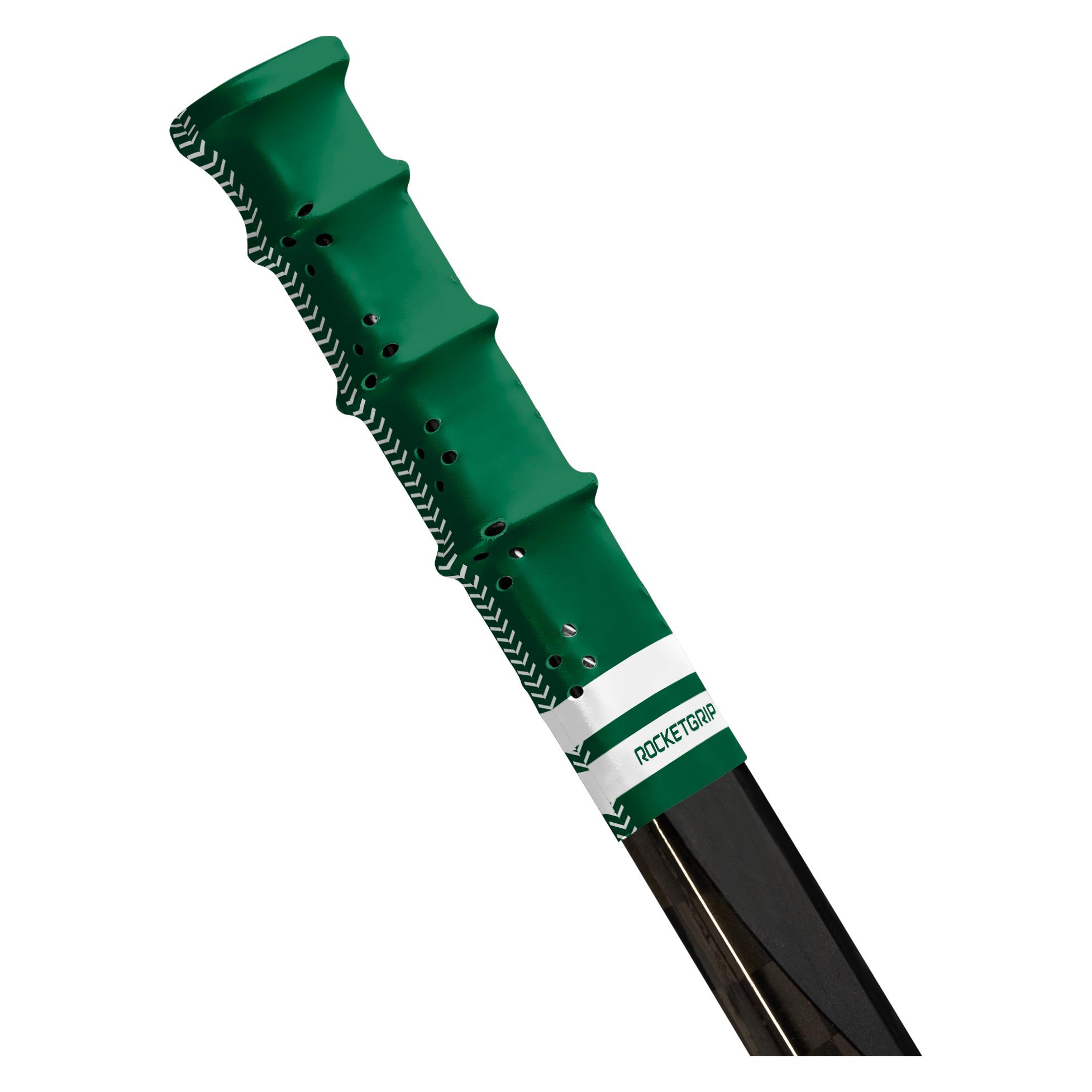 Rocketgrip Hole Hockey Stick Grip (Einheitsgrösse, Grün/Weiss) (Rocketgrip)