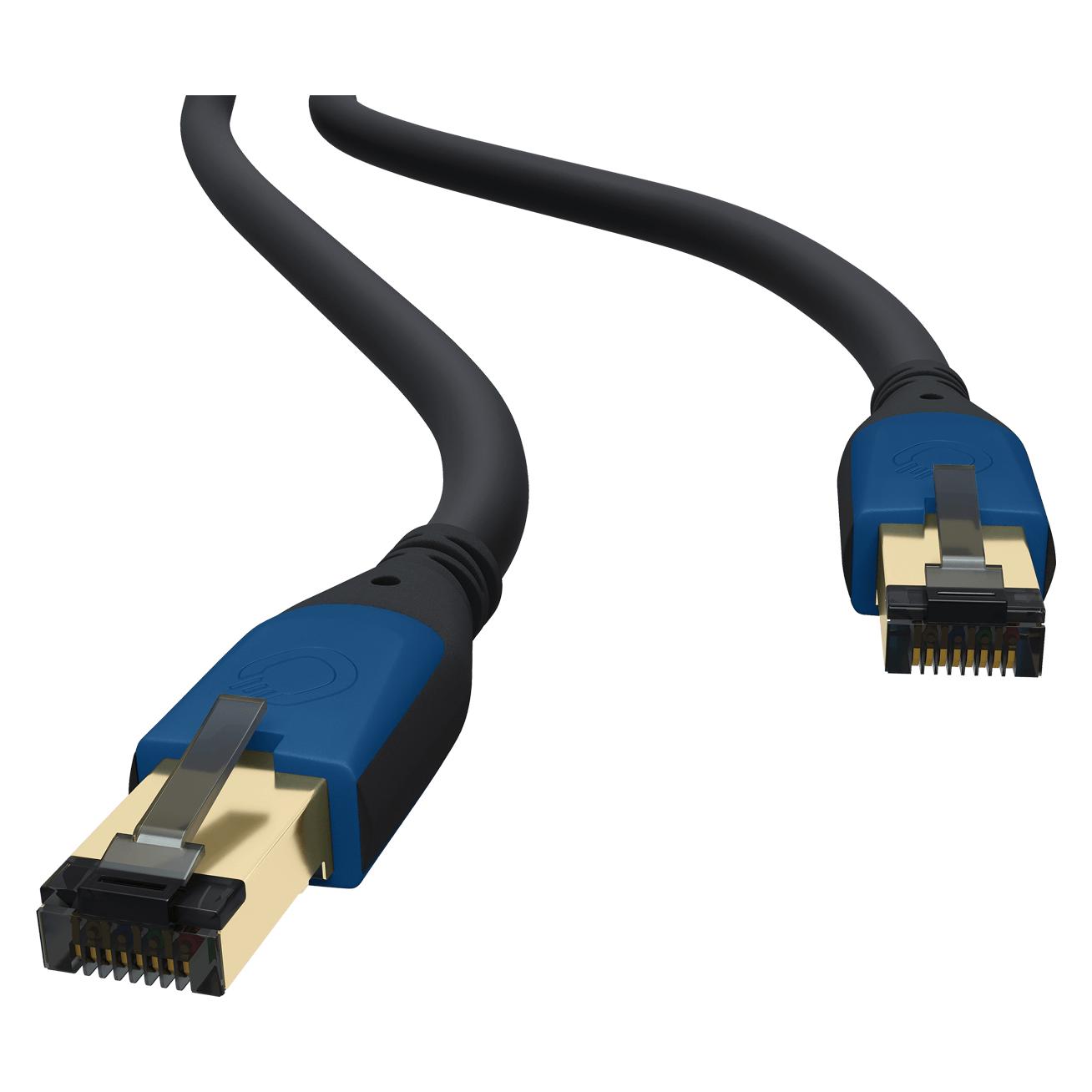 Oehlbach RJ45 Netzwerkkabel 1m (CAT8.1, 1 m) (D1C19352)