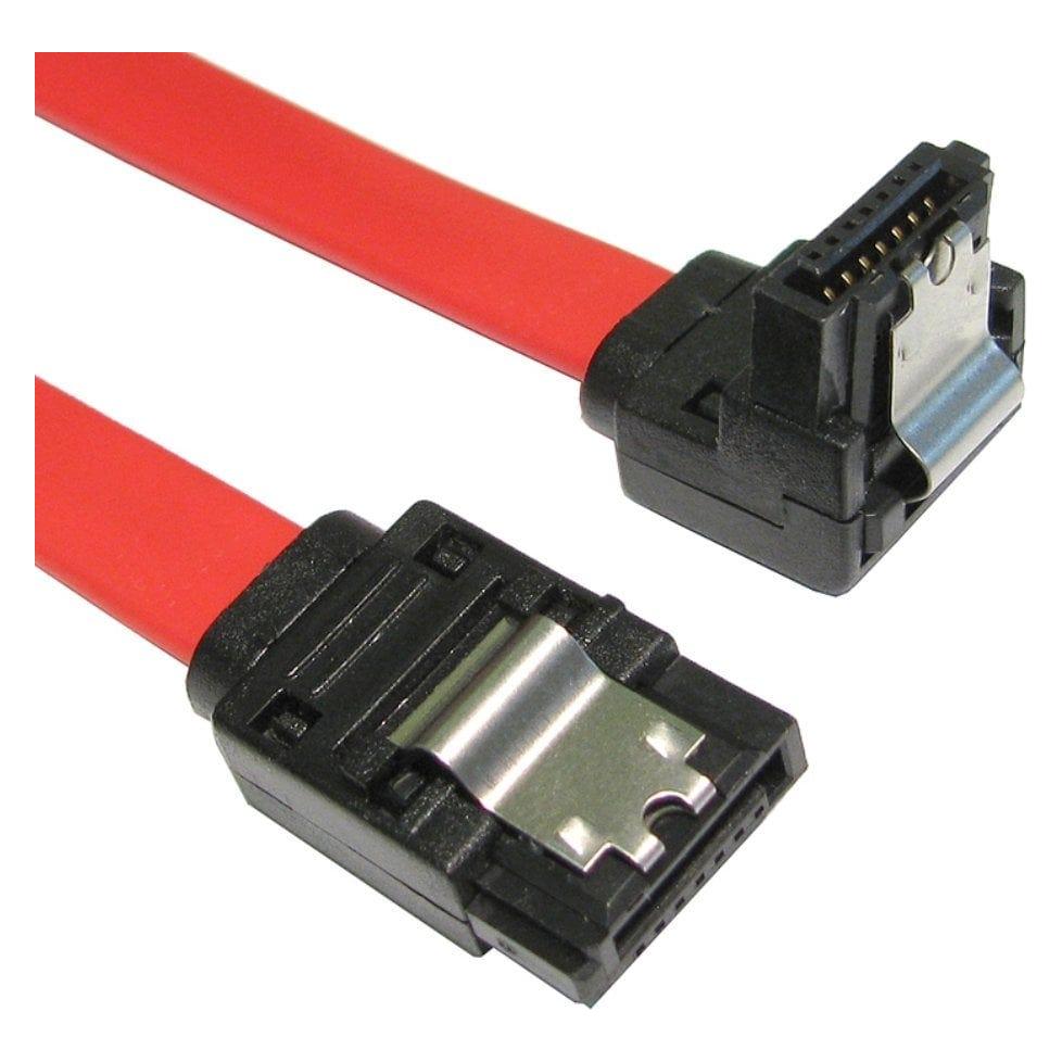 Cables Direct 90CM SATA I/II R/A-STRAIGHT RD (90 cm) (NLRB-309LOCK)